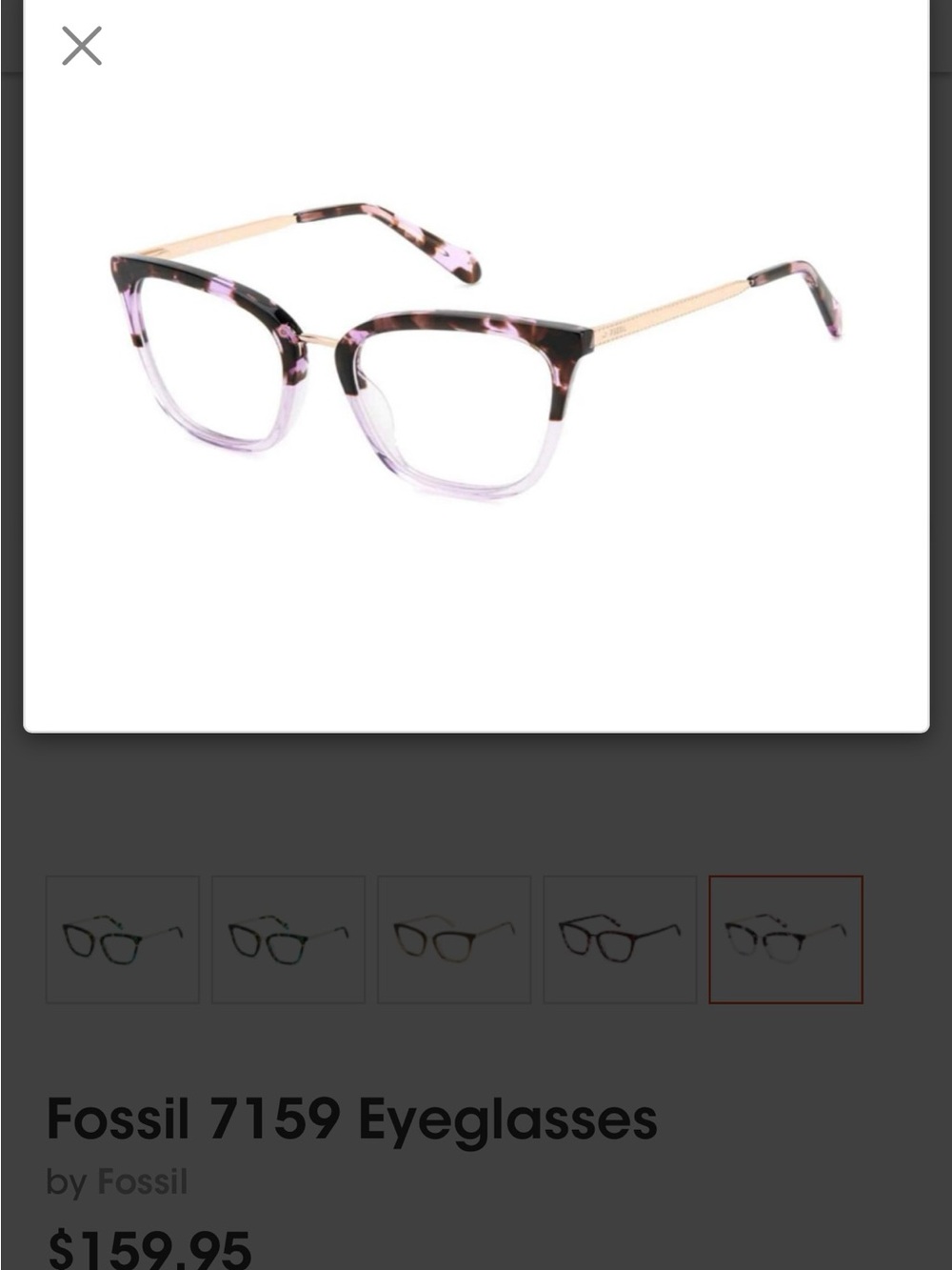 Fossil Women's Tortoiseshell Eyeglasses